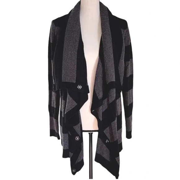 Victor Alfaro Wool Blend Drape Fit Cardigan - Picture 1 of 9